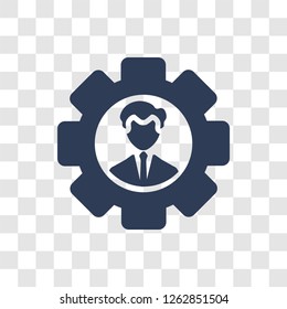 Human resources icon. Trendy Human resources logo concept on transparent background from Human Resources collection