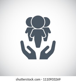 Human resources icon. Vector