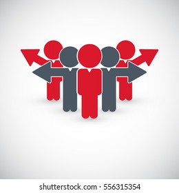 Human resources icon. Vector