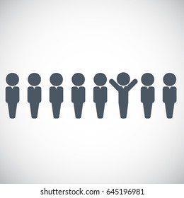 Human resources icon. Vector