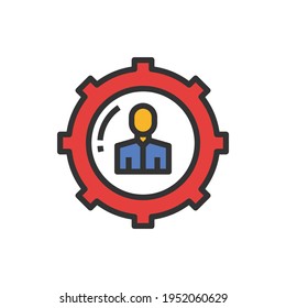 Human Resources Icon Vector Illustration