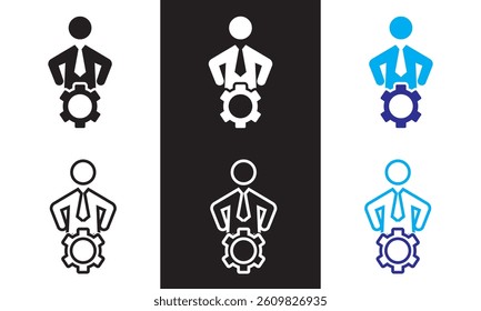 Human Resources icon.  Vector illustration. isolated on white and black background. EPS 10
