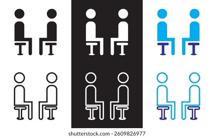 Human Resources icon.  Vector illustration. isolated on white and black background. EPS 10