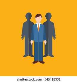 Human resources icon. Vector illustration.