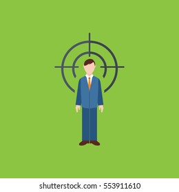 Human resources icon. Vector illustration.