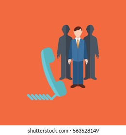 Human resources icon. Vector illustration.