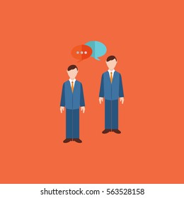 Human resources icon. Vector illustration.