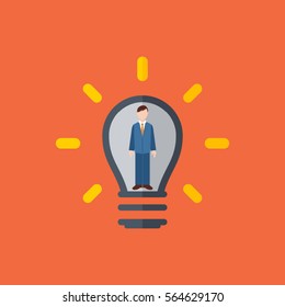 Human resources icon. Vector illustration.