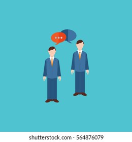 Human resources icon. Vector illustration.