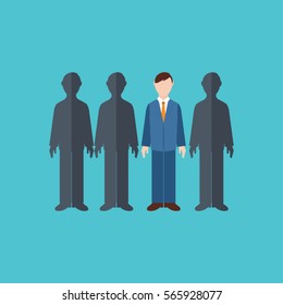 Human resources icon. Vector illustration.
