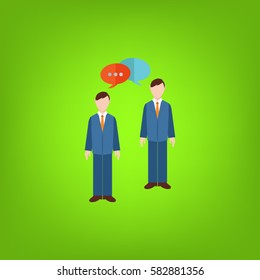 Human resources icon. Vector illustration.