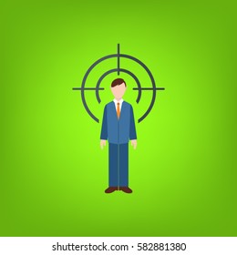 Human resources icon. Vector illustration.