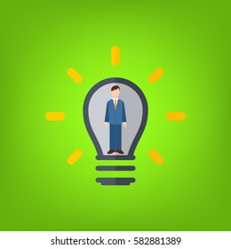 Human resources icon. Vector illustration.