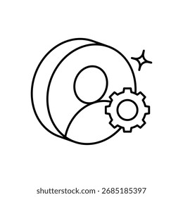 Icono de recursos humanos Vector ilustración de stock