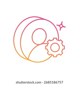 Icono de recursos humanos Vector ilustración de stock