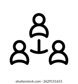 Icono de recursos humanos Ilustración de diseño de símbolo de Vector