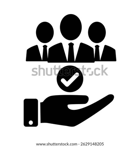 The Human Resources icon is a visual symbol that represents the management of humans as the main asset in an organization.
