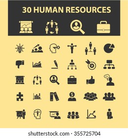 iconos de recursos humanos
