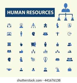 iconos de recursos humanos