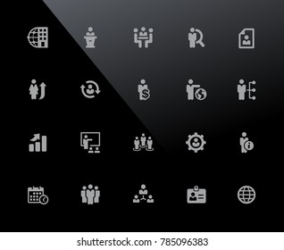 Human Resources Icons // 32px Series - Vector icons adjusted to work in a 32 pixel grid.