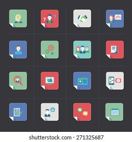 Human Resources Icons, eps 10, no transparencies