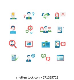 Human Resources Icons, eps 10, no transparencies
