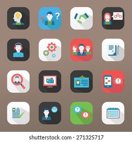 Human Resources Icons, eps 10, no transparencies