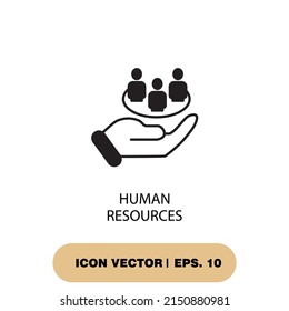 human resources icons  symbol vector elements for infographic web