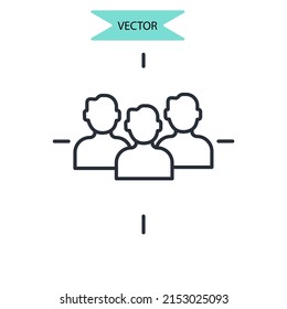 Human resources icons  symbol vector elements for infographic web