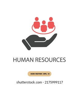 human resources icons  symbol vector elements for infographic web
