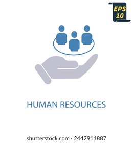 Human resources icons  symbol vector elements for infographic web