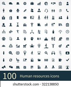 human resources Icons Vector set