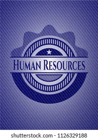 Human Resources with jean texture