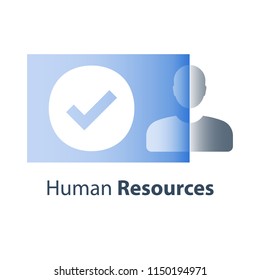 Human resources, job retraining, customer retention, public relations, user experience, marketing strategy, loyalty program, social services, engagement and enrollment, online exam, vector flat icon