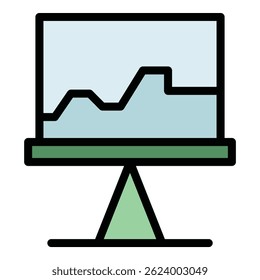 Ícone de lição de recursos humanos. Contornar Recursos humanos ícone de vetor de lição para web design isolado em fundo branco cor plana