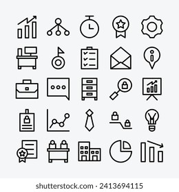 Human Resources line icon set
