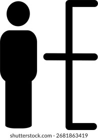 Icono de línea de recursos humanos. Icono de Vector de habilidades de usuario, Vector gráfico y no Inteligencia Artificial, ilustración de logotipo. Diseño de Vector reemplazable.