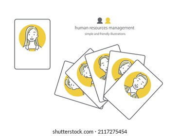 gestión de los recursos humanos, ilustración conceptual