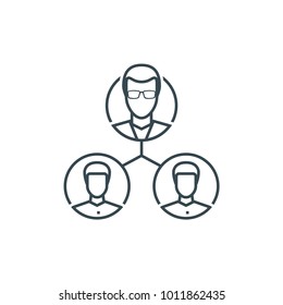 Human resources and management icon