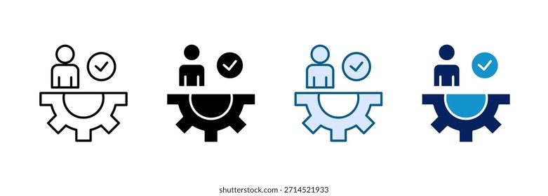 Human Resources Management Icon Set Multiple Style Collection