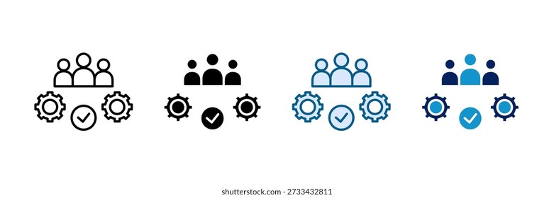 Conjunto de Ícones do Gerenciamento de Recursos Humanos - Coleção de Vários Estilos
