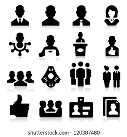 Human Resources and management Icons