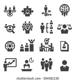 Human resources and management icons