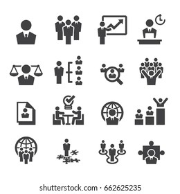 Human resources and management icons