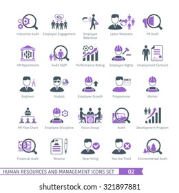 Human Resources And Management  Icons Set 02