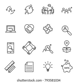 Human Resources And Management Icons Vector