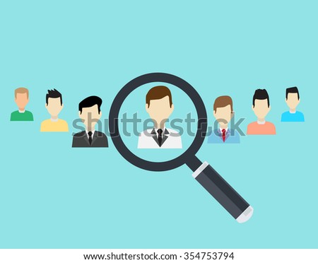 Human resources management select employee.