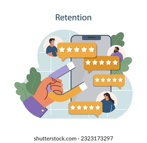 Competencia del director de recursos humanos. Especialista en gestión de personal. Gerente de Recursos Humanos manteniendo el bienestar de los empleados para retenerlos por la compañía. Lealtad del personal, protección de la fuerza laboral. Ilustración vectorial plana