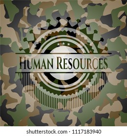 Human Resources on camo pattern