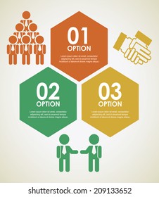 human resources over beige background vector illustration